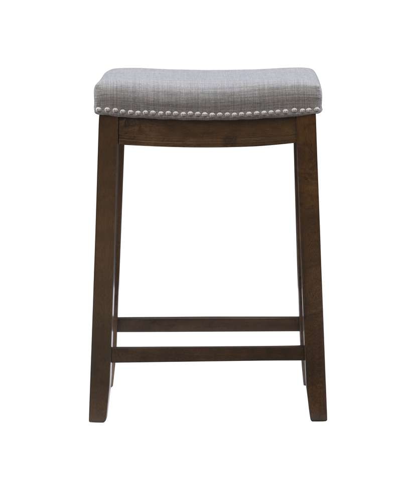 Linon Home Decor - Claridge Rustic Counter Stool - CS227GRY01U veiw 2