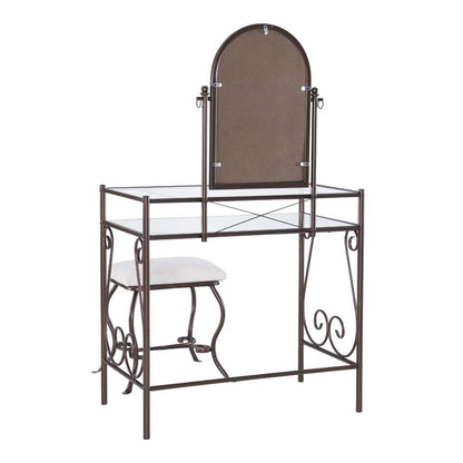 Linon Home Decor - Clarisse Metal Vanity Set - 58950MTL-01-KD-U veiw 4