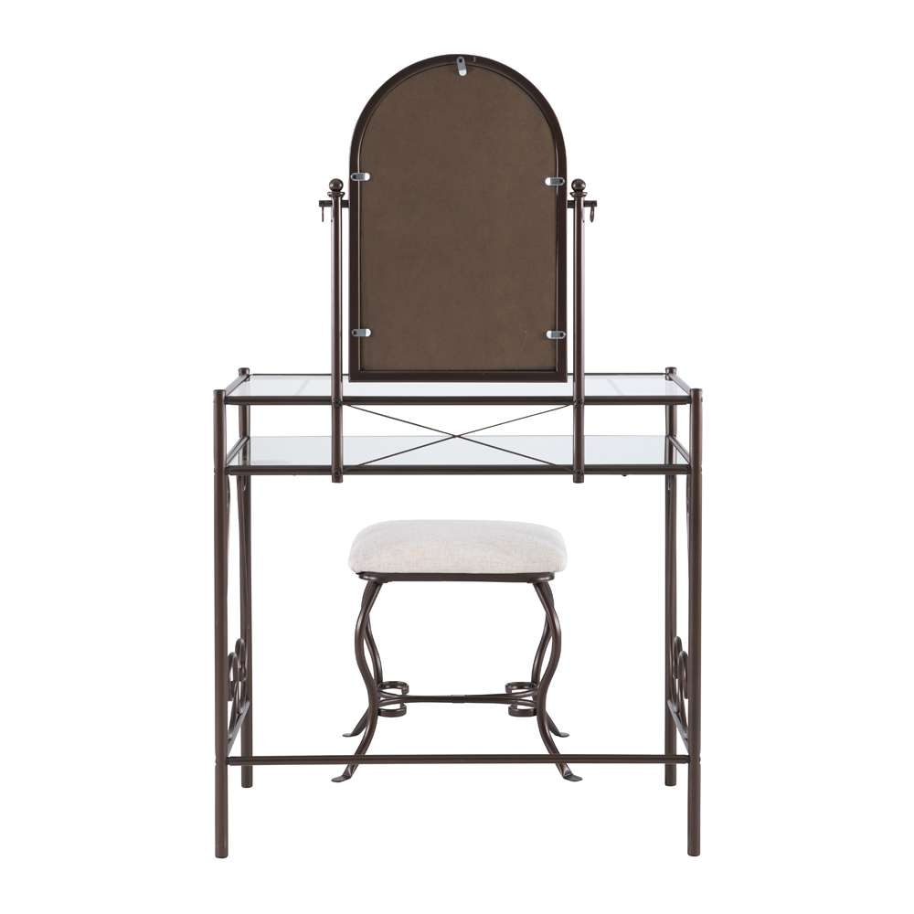 Linon Home Decor - Clarisse Metal Vanity Set - 58950MTL-01-KD-U veiw 5