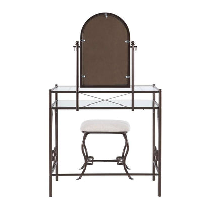 Linon Home Decor - Clarisse Metal Vanity Set - 58950MTL-01-KD-U veiw 5