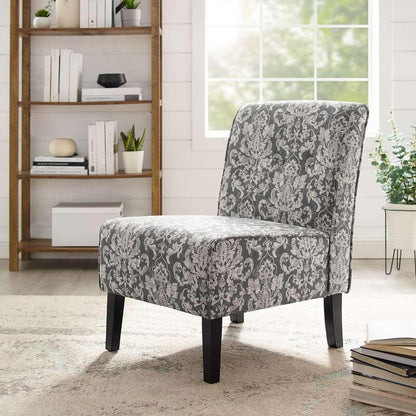 Linon Home Decor - Coco Accent Chair - Gray Damask - 36096GDAM-01-KD-U veiw 3