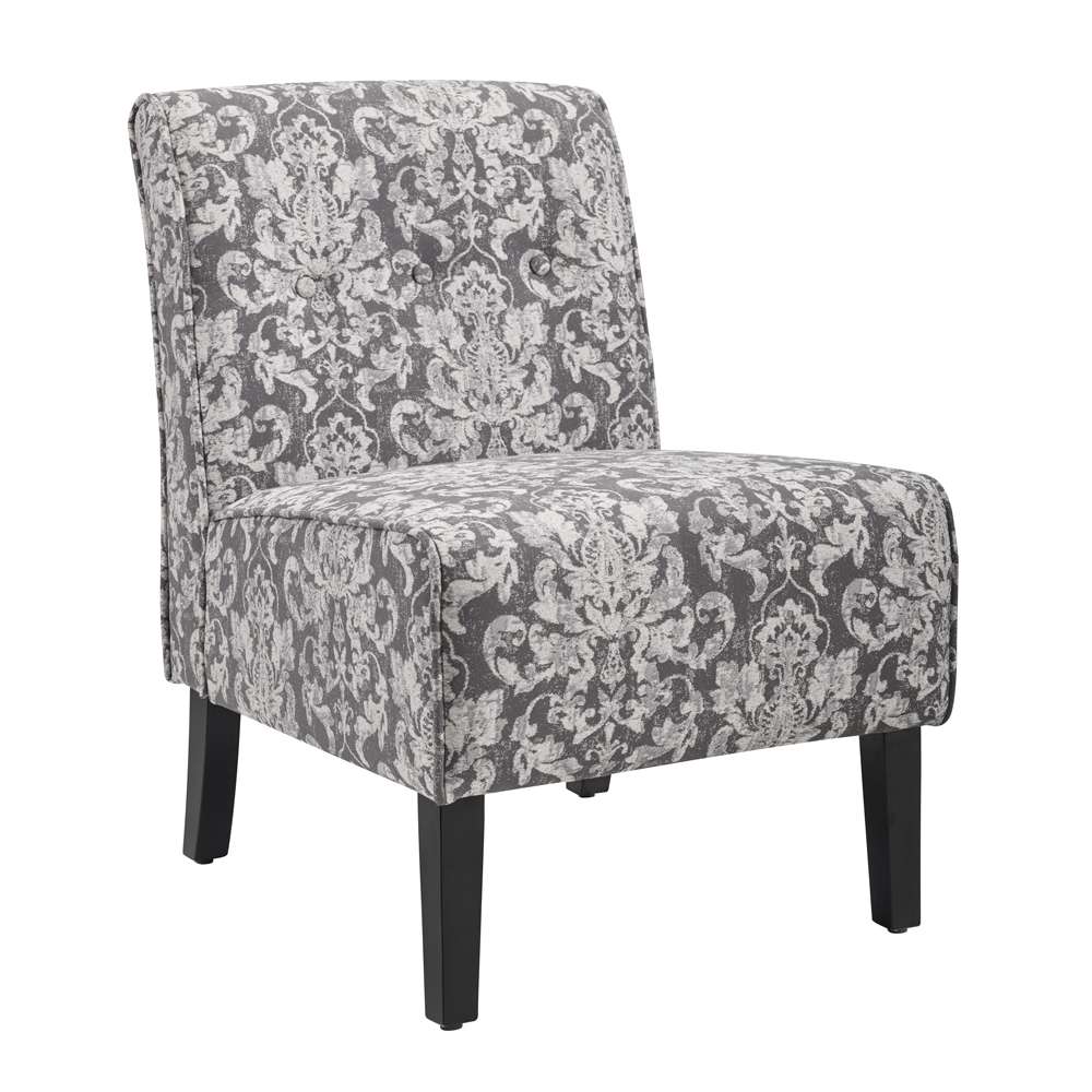 Linon Home Decor - Coco Accent Chair - Gray Damask - 36096GDAM-01-KD-U veiw 4