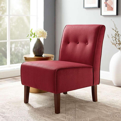 Linon Home Decor - Coco Accent Chair - Red - 36096RED-01-KD-U veiw 1