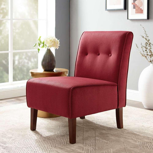 Linon Home Decor - Coco Accent Chair - Red - 36096RED-01-KD-U veiw 1