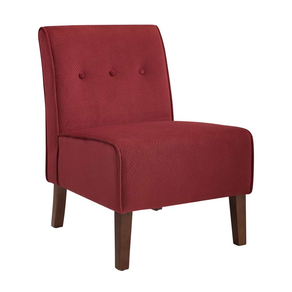 Linon Home Decor - Coco Accent Chair - Red - 36096RED-01-KD-U veiw 4