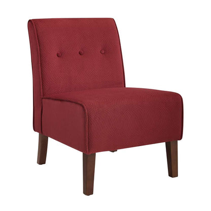 Linon Home Decor - Coco Accent Chair - Red - 36096RED-01-KD-U veiw 4