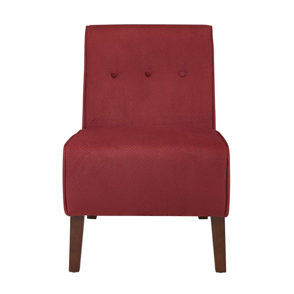Linon Home Decor - Coco Accent Chair - Red - 36096RED-01-KD-U veiw 5