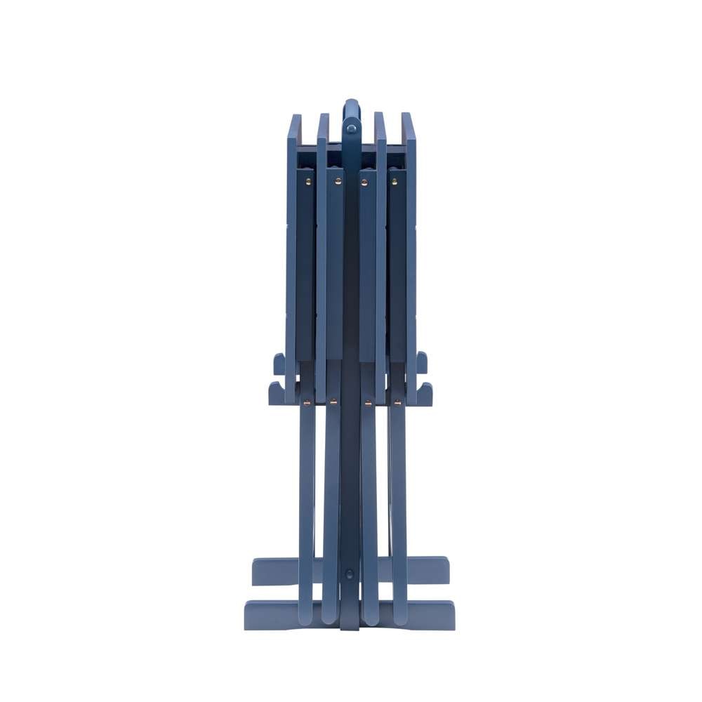 Linon Home Decor - Compass Tray Table Set Navy - TT510NVY01ASU veiw 3