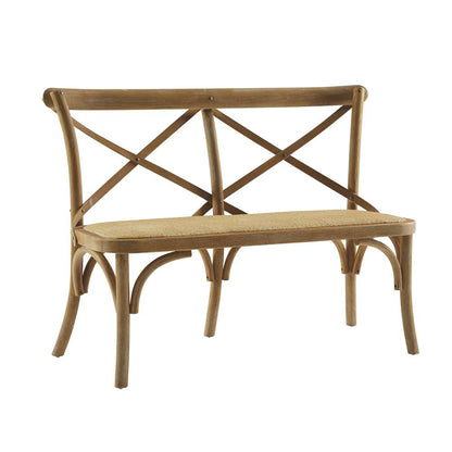 Linon Home Decor - Conelly Bentwood Bench, Brown - BH210GRY01ASU veiw 1