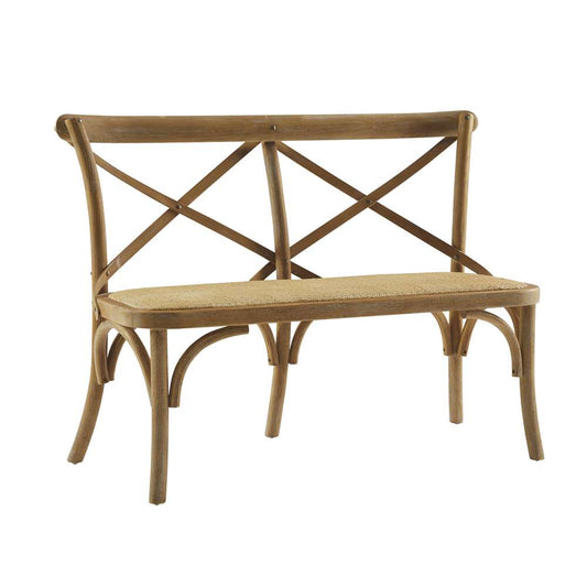 Linon Home Decor - Conelly Bentwood Bench, Brown - BH210GRY01ASU veiw 1