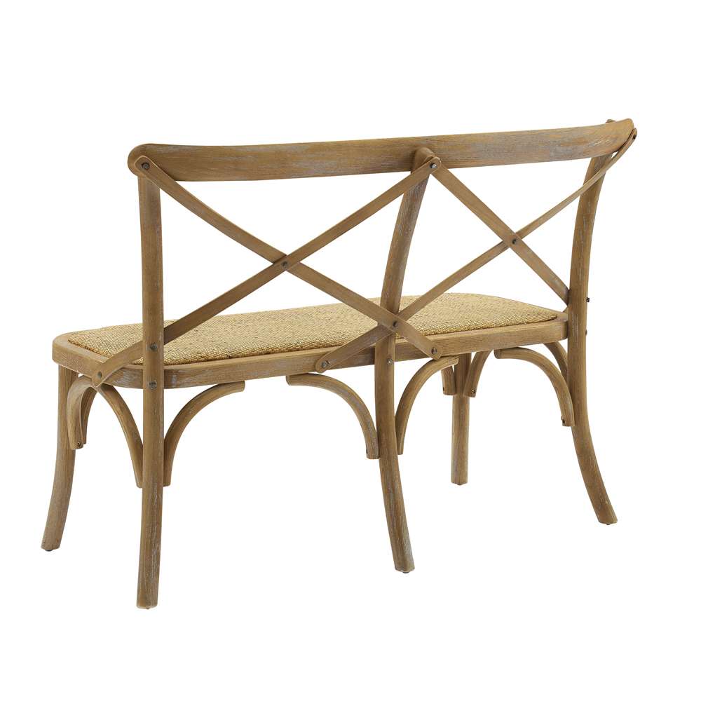 Linon Home Decor - Conelly Bentwood Bench, Brown - BH210GRY01ASU veiw 4