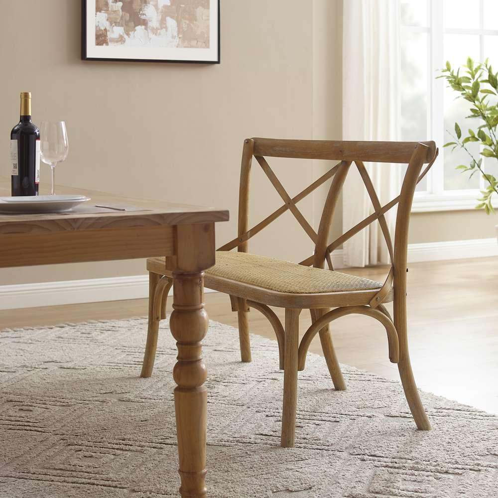 Linon Home Decor - Conelly Bentwood Bench, Brown - BH210GRY01ASU veiw 9