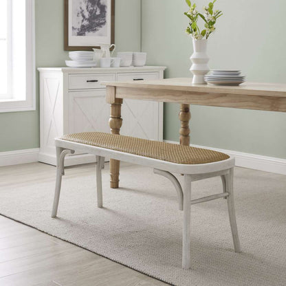 Linon Home Decor - Conelly Bentwood Bench White - BH206WHT01U veiw 6