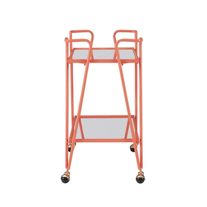 Linon Home Decor - Coral Mid-Century Bar Cart - KI108CORLKD01 veiw 3