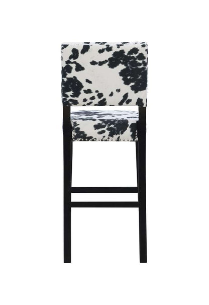 Linon Home Decor - Corey Black Cow Print Bar Stool - BS041COW01U veiw 5