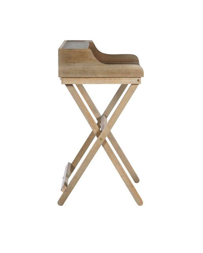 Linon Home Decor - Coy Rustic Brown Folding Desk - FD26GRYWH01U veiw 4