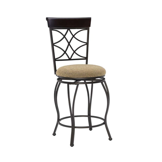 Linon Home Decor - Curves Counter Bar Stool 24 - 02728MTL-01-KD-U veiw 1