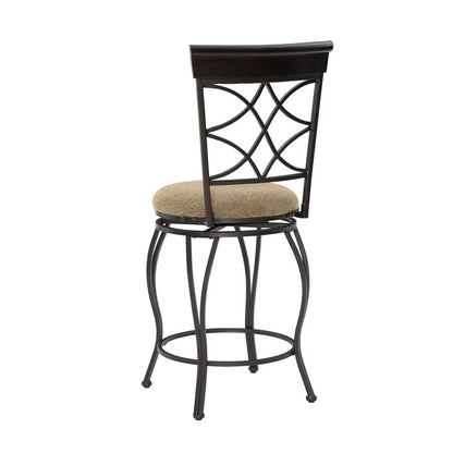 Linon Home Decor - Curves Counter Bar Stool 24 - 02728MTL-01-KD-U veiw 4