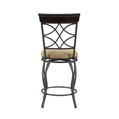 Linon Home Decor - Curves Counter Bar Stool 24 - 02728MTL-01-KD-U veiw 5