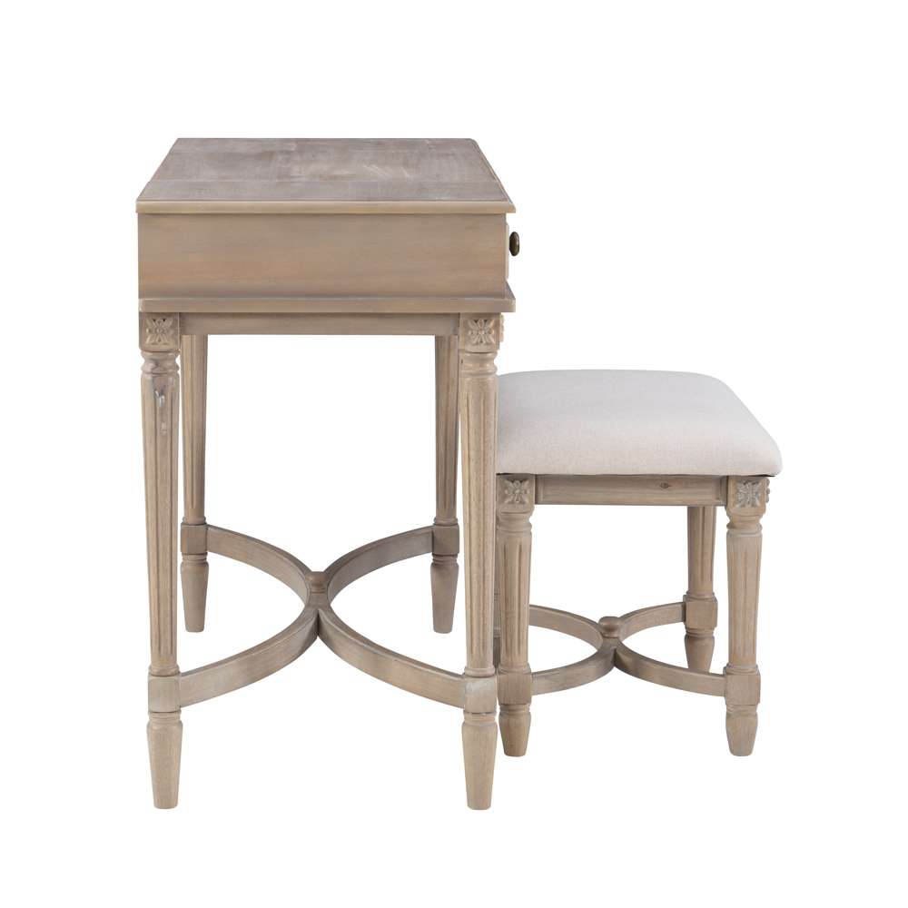 Linon Home Decor - Cyndi Gray Wash Vanity - VS064GRY01U veiw 3