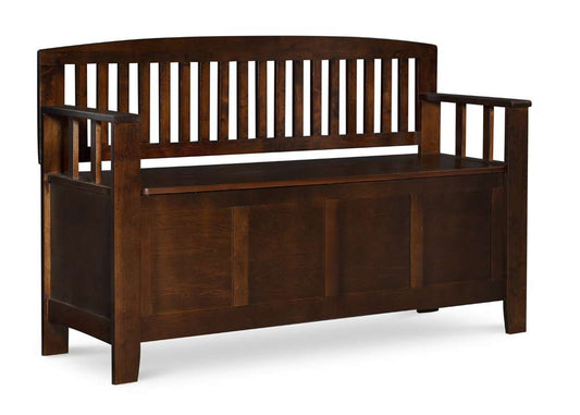 Linon Home Decor - Cynthia Storage Bench - 83985WAL-01-KD-U view 1