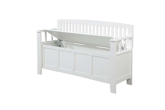 Linon Home Decor - Cynthia Storage Bench White - BH184WHT01 view 1