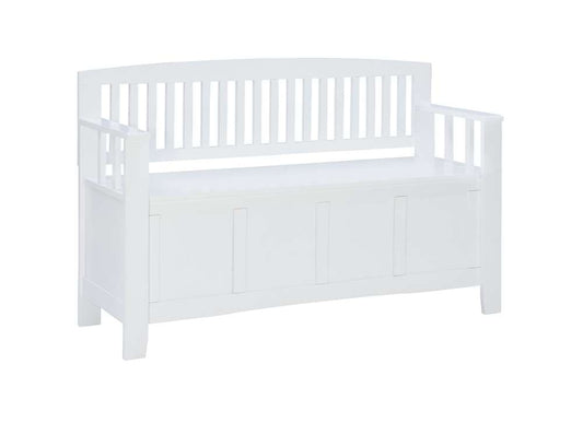 Linon Home Decor - Cynthia Storage Bench White - BH184WHT01 view 2