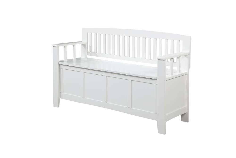 Linon Home Decor - Cynthia Storage Bench White - BH184WHT01 view 3