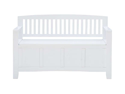 Linon Home Decor - Cynthia Storage Bench White - BH184WHT01 view 4