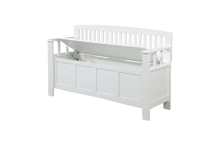 Linon Home Decor - Cynthia Storage Bench White - BH184WHT01 veiw 1