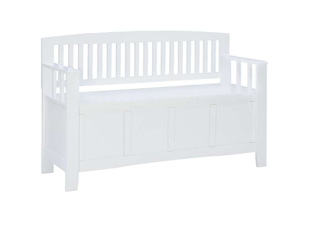 Linon Home Decor - Cynthia Storage Bench White - BH184WHT01 veiw 2