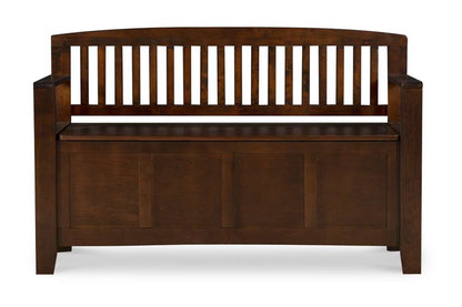 Linon Home Decor - Cynthia Storage Bench - 83985WAL-01-KD-U veiw 2