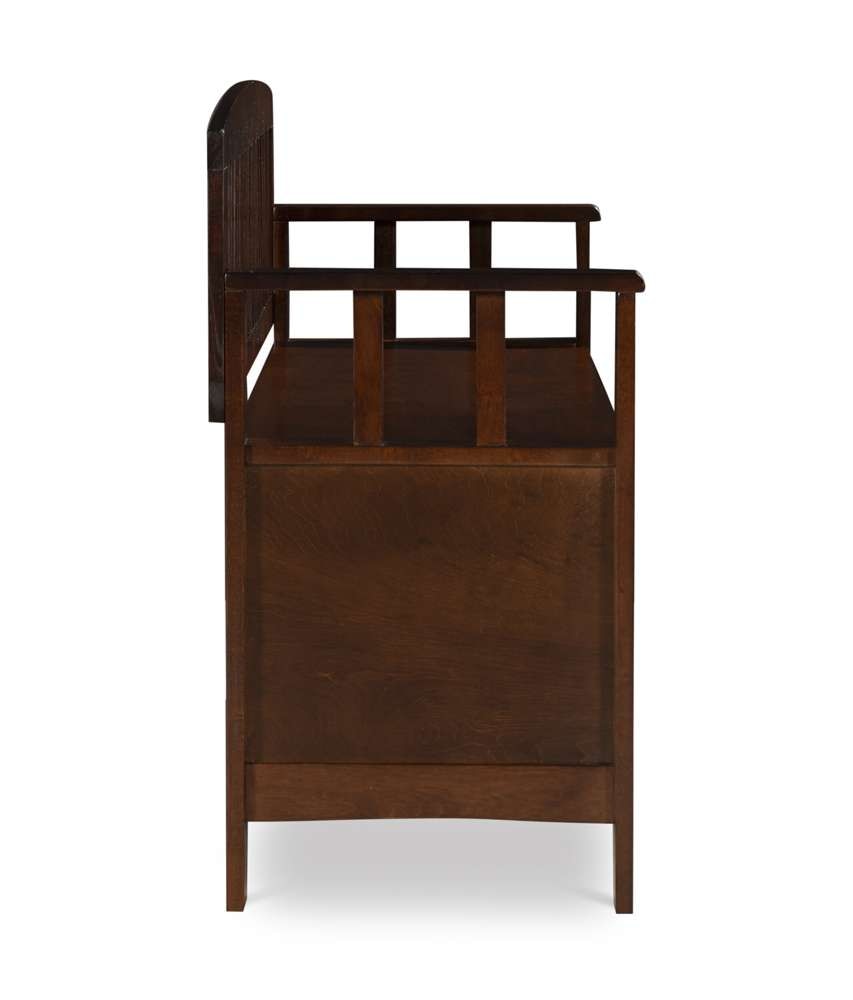 Linon Home Decor - Cynthia Storage Bench - 83985WAL-01-KD-U veiw 3