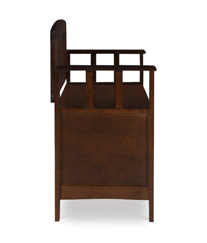Linon Home Decor - Cynthia Storage Bench - 83985WAL-01-KD-U veiw 3