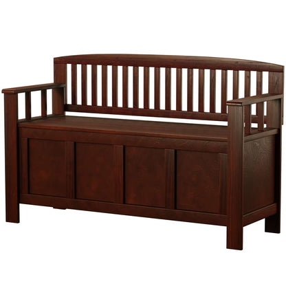 Linon Home Decor - Cynthia Storage Bench - 83985WAL-01-KD-U veiw 4
