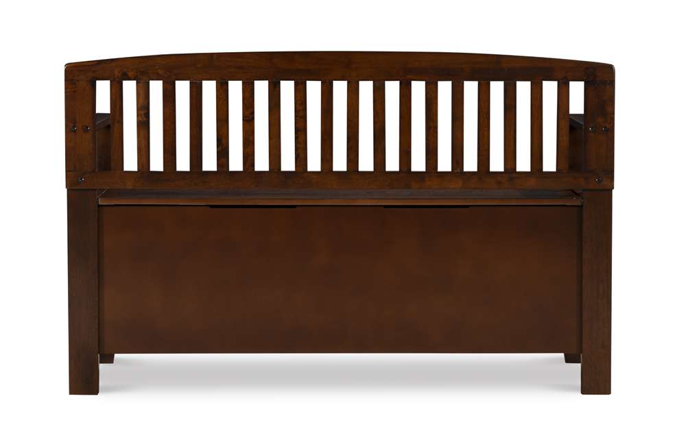 Linon Home Decor - Cynthia Storage Bench - 83985WAL-01-KD-U veiw 5