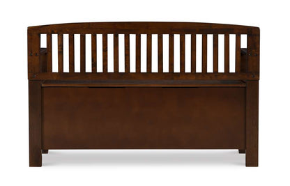 Linon Home Decor - Cynthia Storage Bench - 83985WAL-01-KD-U veiw 5
