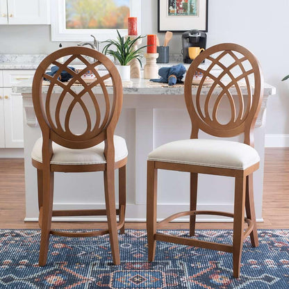 Linon Home Decor - Dara Counter Stool Brown/Grey (Set of 2) - CS319BRN02ASU veiw 7