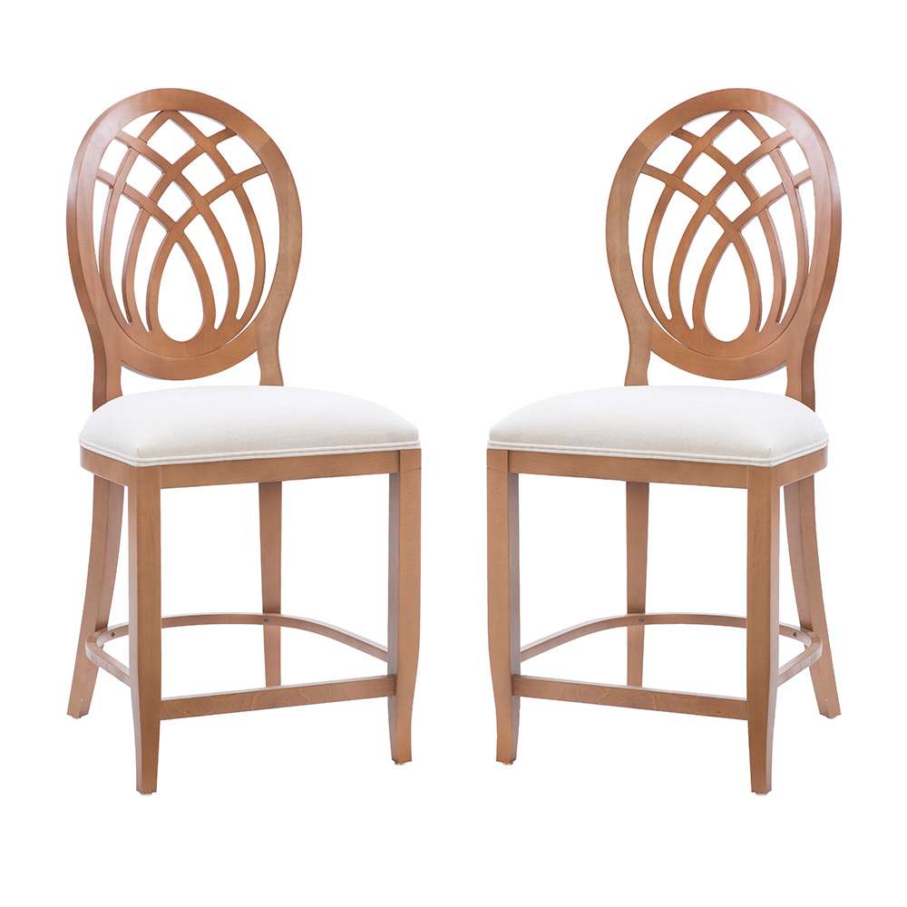 Linon Home Decor - Dara Counter Stool Brown/Grey (Set of 2) - CS319BRN02ASU veiw 9