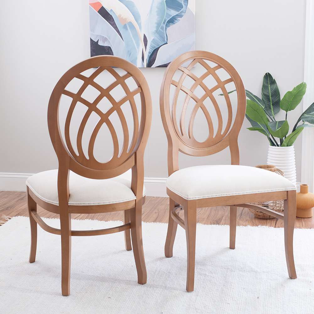 Linon Home Decor - Dara Side Chair Brown/Grey (Set of 2) - CH317BRN02ASU veiw 6
