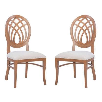Linon Home Decor - Dara Side Chair Brown/Grey (Set of 2) - CH317BRN02ASU veiw 8