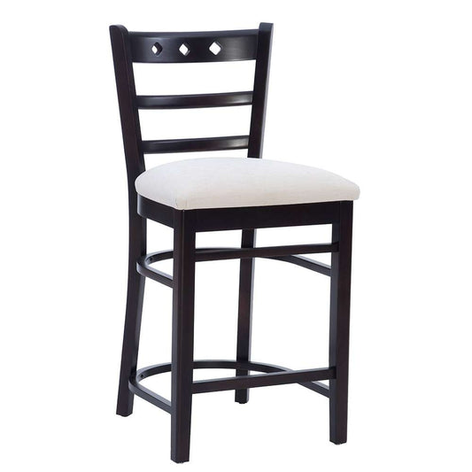 Linon Home Decor - Darby Counter Stool Espresso/Grey (Set of 2) - CS317BRN02ASU veiw 1