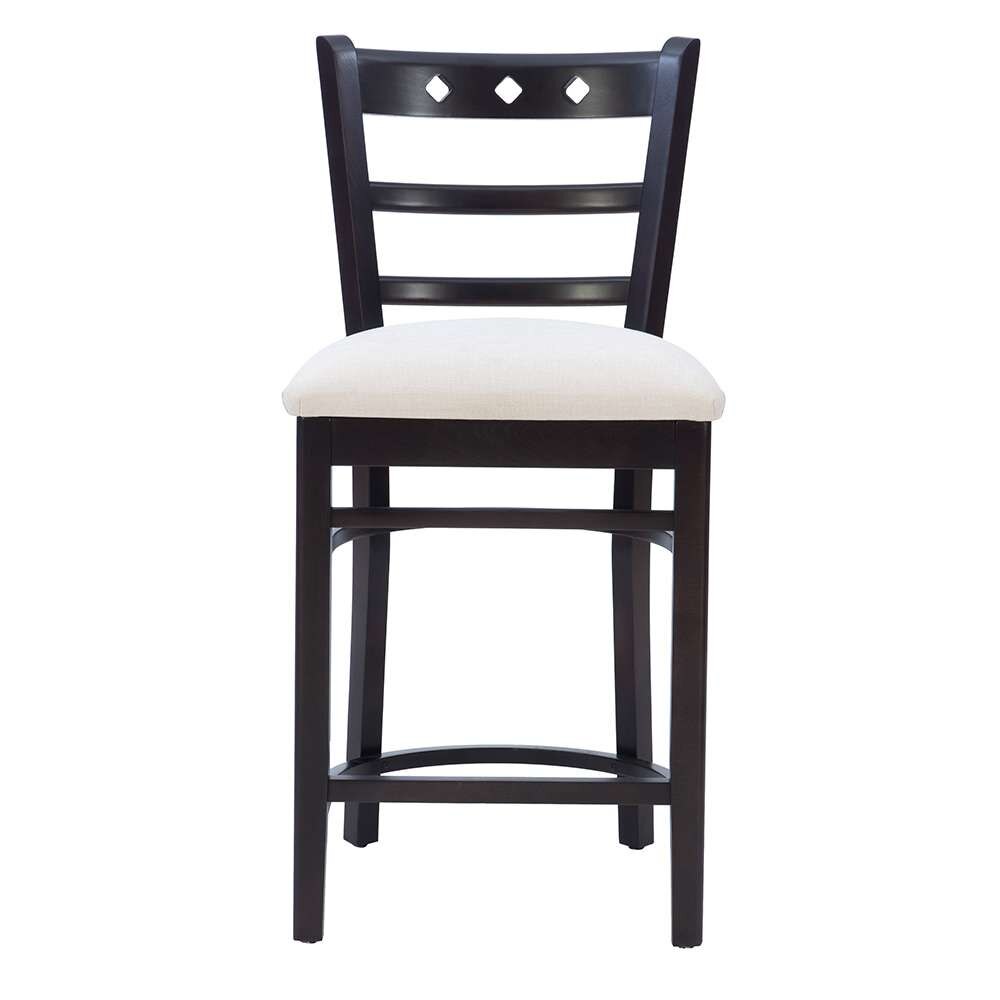 Linon Home Decor - Darby Counter Stool Espresso/Grey (Set of 2) - CS317BRN02ASU veiw 2