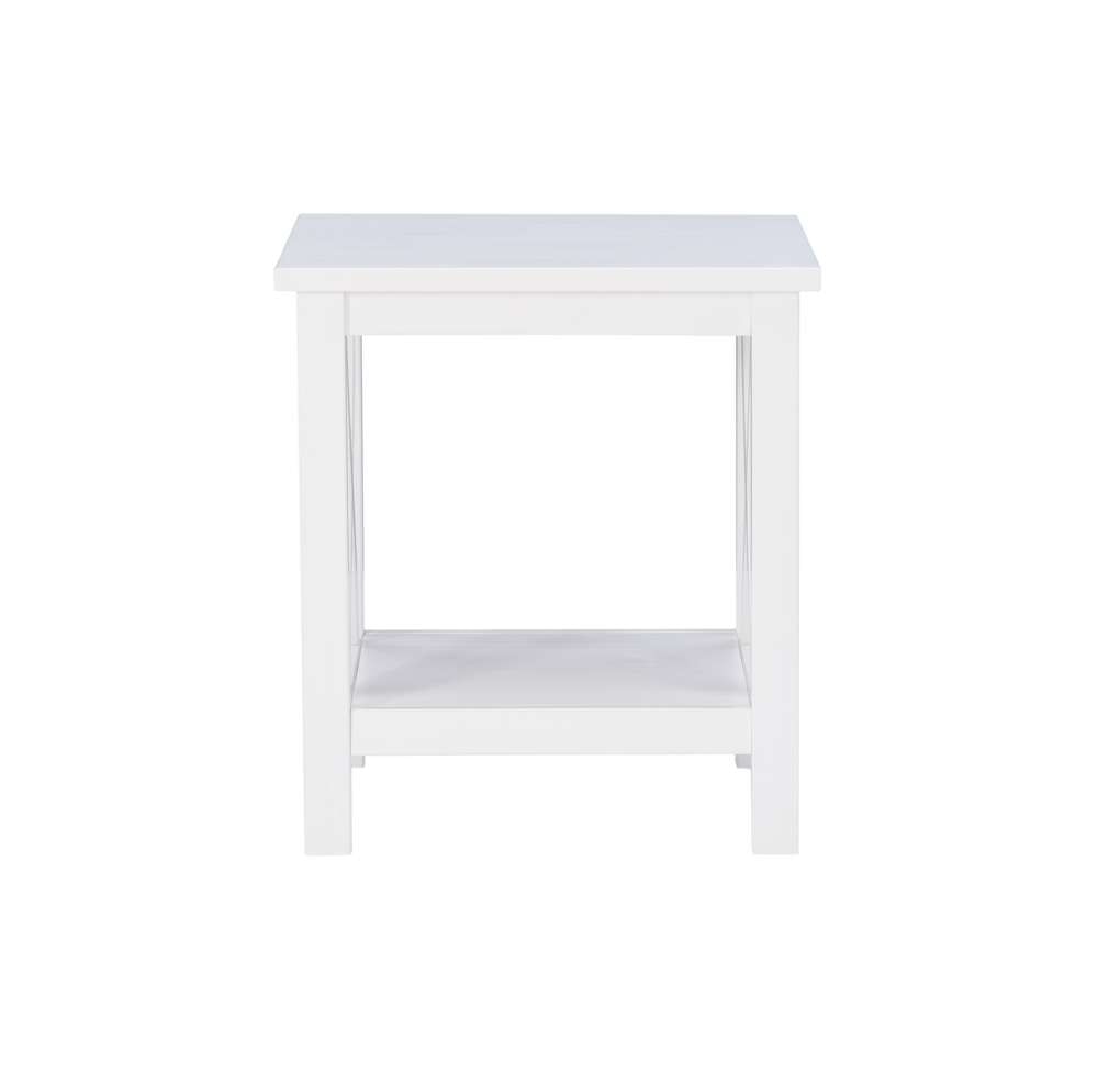 Linon Home Decor - Davis Antique White End Table - DV67AWHT01U veiw 2