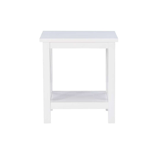 Linon Home Decor - Davis Antique White End Table - DV67AWHT01U veiw 2