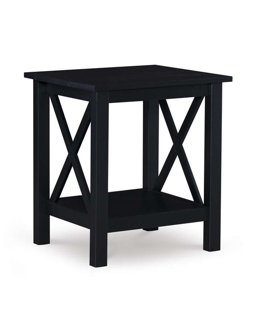 Linon Home Decor - Davis End Table, Black - DV67BLK01U veiw 1
