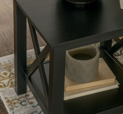 Linon Home Decor - Davis End Table, Black - DV67BLK01U veiw 6