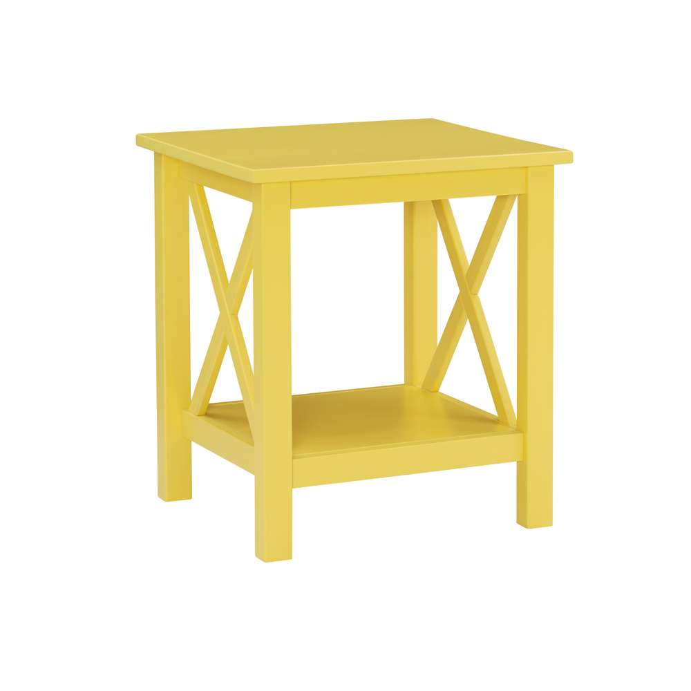 Linon Home Decor - Davis Yellow End Table - DV67YLW01U veiw 1