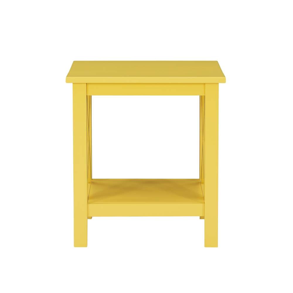 Linon Home Decor - Davis Yellow End Table - DV67YLW01U veiw 2