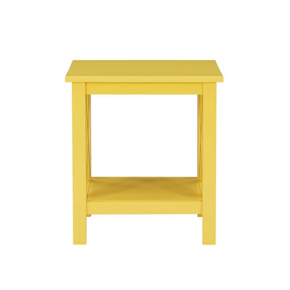 Linon Home Decor - Davis Yellow End Table - DV67YLW01U veiw 2